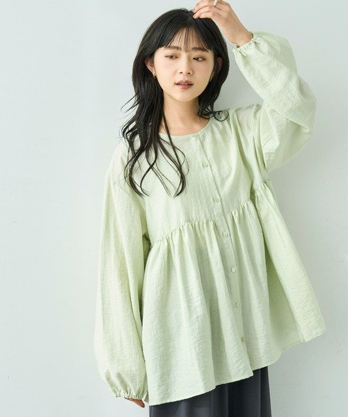 mil（ミル） ブラウス シャツ 「人気・再生産」 2wayチュニック