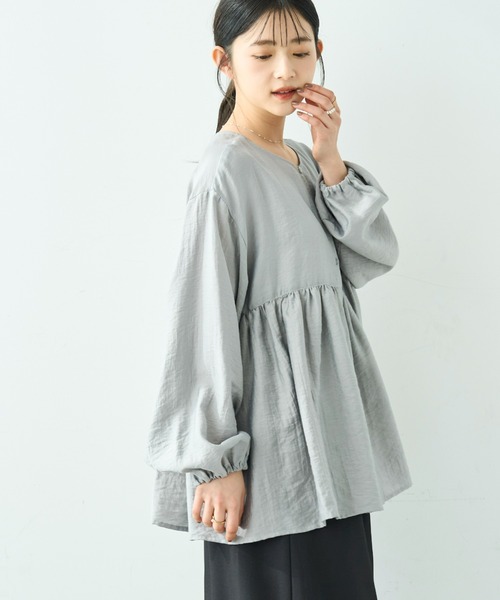 mil（ミル） ブラウス シャツ 「人気・再生産」 2wayチュニック