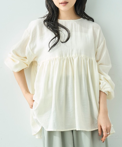 mil（ミル） ブラウス シャツ 「人気・再生産」 2wayチュニック