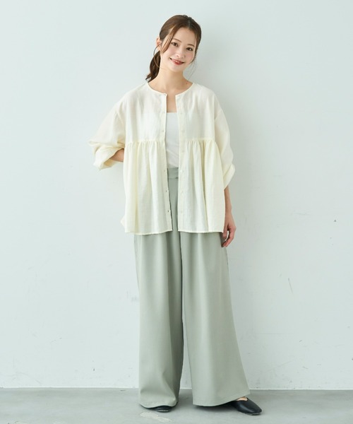 mil（ミル） ブラウス シャツ 「人気・再生産」 2wayチュニック