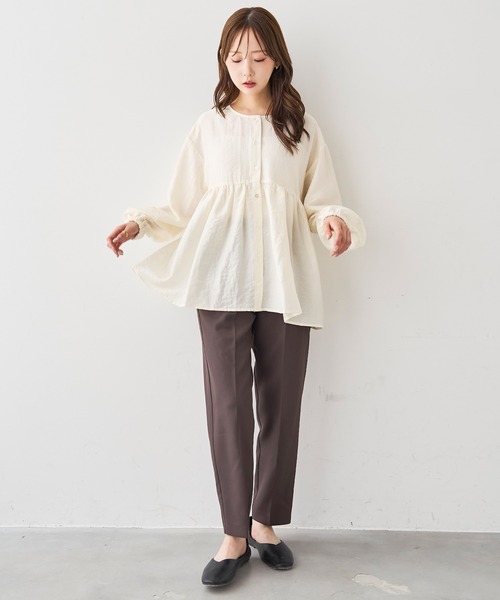 mil（ミル） ブラウス シャツ 「人気・再生産」 2wayチュニック