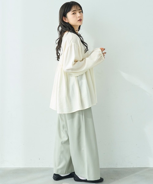 mil（ミル） ブラウス シャツ 「人気・再生産」 2wayチュニック
