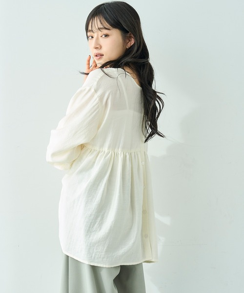 mil（ミル） ブラウス シャツ 「人気・再生産」 2wayチュニック