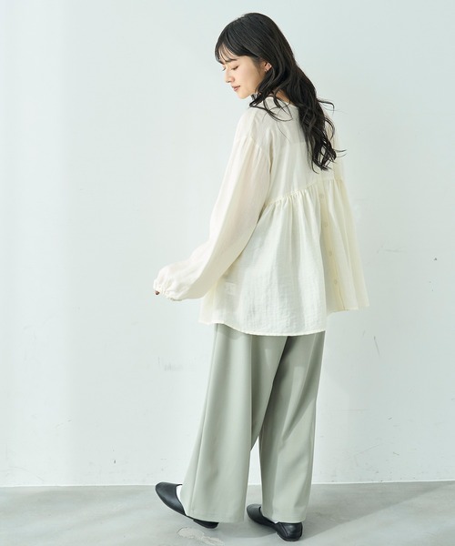 mil（ミル） ブラウス シャツ 「人気・再生産」 2wayチュニック