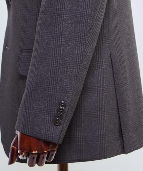 MEN'S MELROSE セットアップ グレンチェック ウォッシャブルスーツ