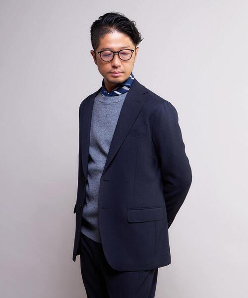 MELROSE　フォーマルスーツ　美品 MEN'S MELROSE セレモニースーツ セットアップ 入学式 マイクロ
