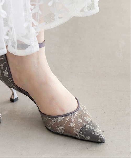 「RANDA」 ヒールサンダル M ダークグレー レディース_画像5