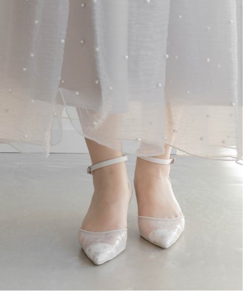 「RANDA」 ヒールサンダル M ダークグレー レディース_画像6