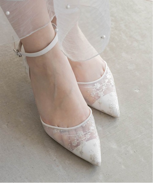 「RANDA」 ヒールサンダル M ダークグレー レディース_画像9