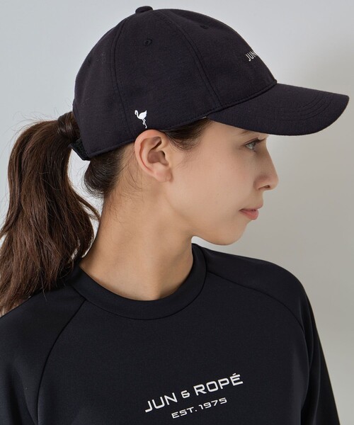JUN&ROPE帽子３点　美品 JUN&ROPE'（ジュンアンドロペ） キャップ 帽子 ロゴ入りストレッチ