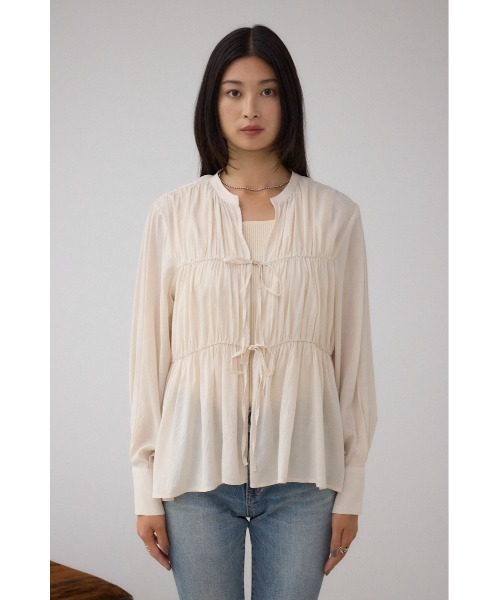 AZUL BY MOUSSY（アズールバイマウジー） カーディガン フロントリボン