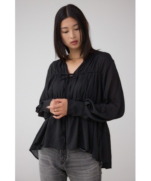 AZUL BY MOUSSY（アズールバイマウジー） カーディガン フロントリボン