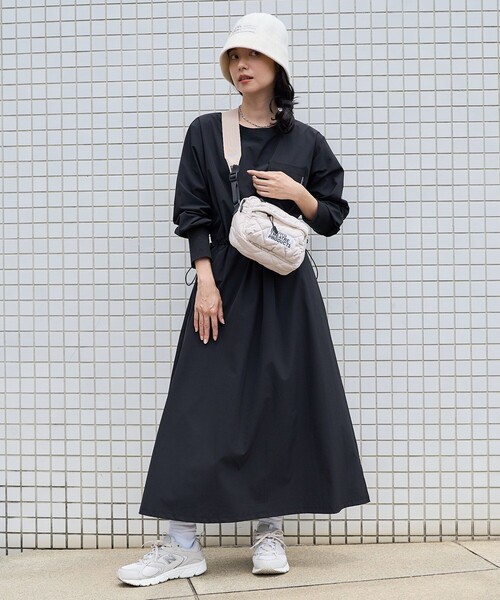 「FREAK'S STORE」 長袖ワンピース フリ- ブラック レディース 驚きの破格値， FREAK\u0027S STORE(フリークスストア) &frasl; 長袖ワンピース&frasl;フリー 定番人気