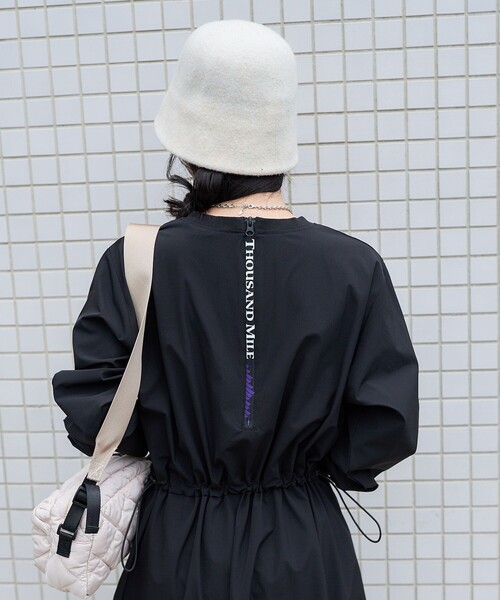 「FREAK'S STORE」 長袖ワンピース フリ- ブラック レディース 驚きの破格値， 定番人気