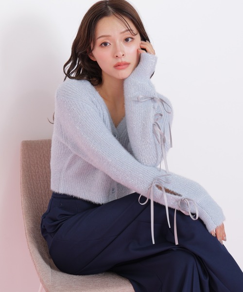 JILL by JILLSTUART フェザーニットカーディガン JILL by JILLSTUART - ジルバイジルスチュアート フェザーニット