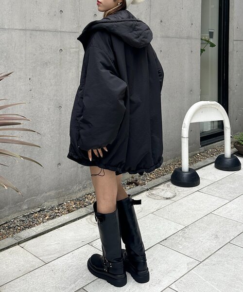 専用♡未使用に近い♡ロージーモンスター M フワフワ リバーシブルコート 黒 白 w closet（ダブルクローゼット） コート アウター リバーシブル