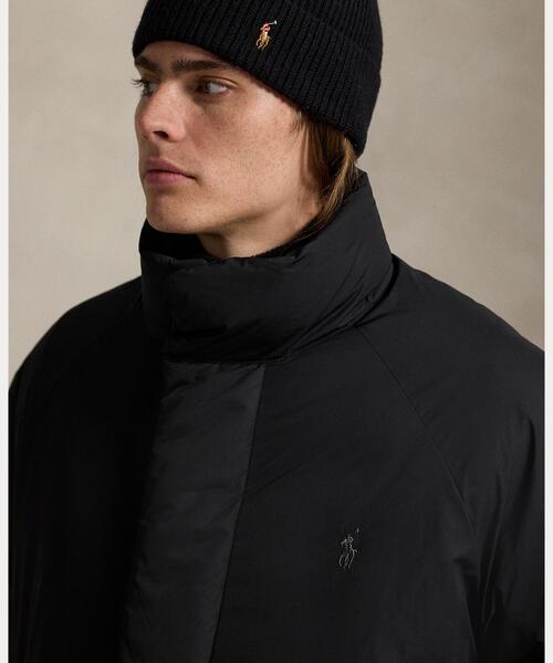 Polo Ralph Lauren ブラック ステンカラーコート＋ダウン POLO RALPH LAUREN（ポロ・ラルフローレン） ダウンジャケット CRLY