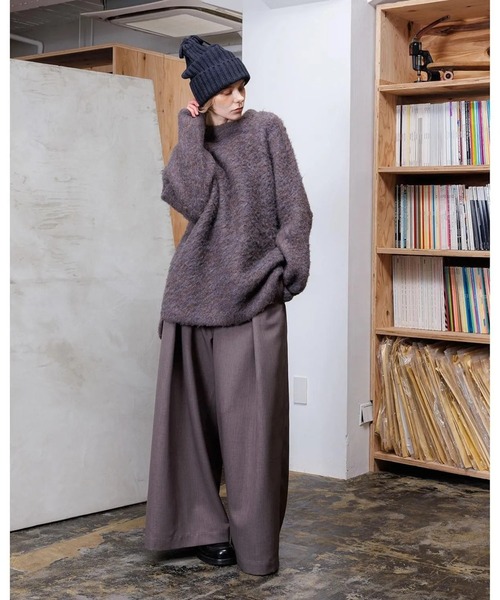 VOAAOV（ヴォアーブ） セーター ニット FULLERS TEASEL BRUSHED KNIT