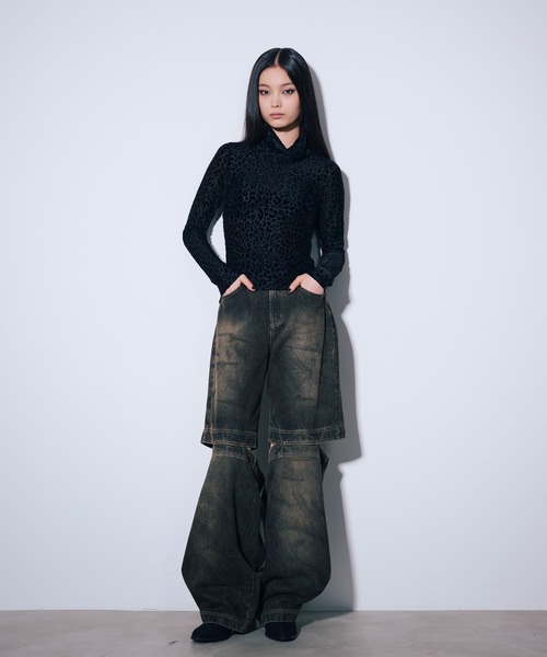 tシャツ 総柄シアータートルネック レディース : ZOZOTOWN Yahoo!店