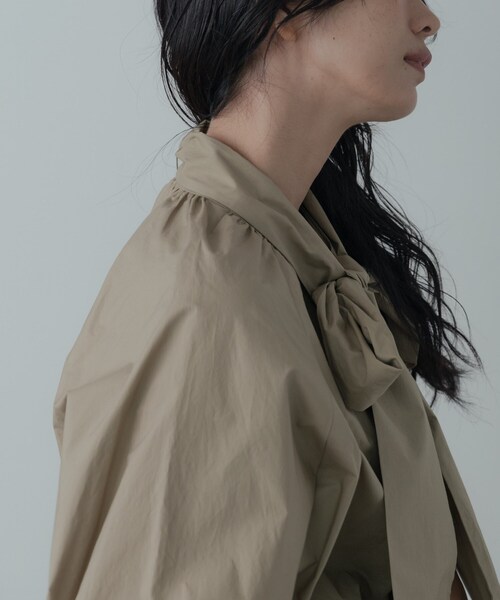 INDIVI GALLEST ブラウス シャツ タイプライター2Wayボウタイブラウス