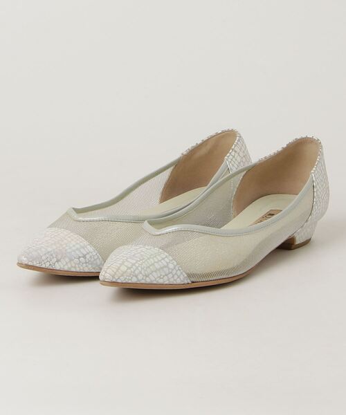 ダイアナ フラットシューズ 24 DIANA（ダイアナ） フラットパンプス 24cm ホワイト レディース