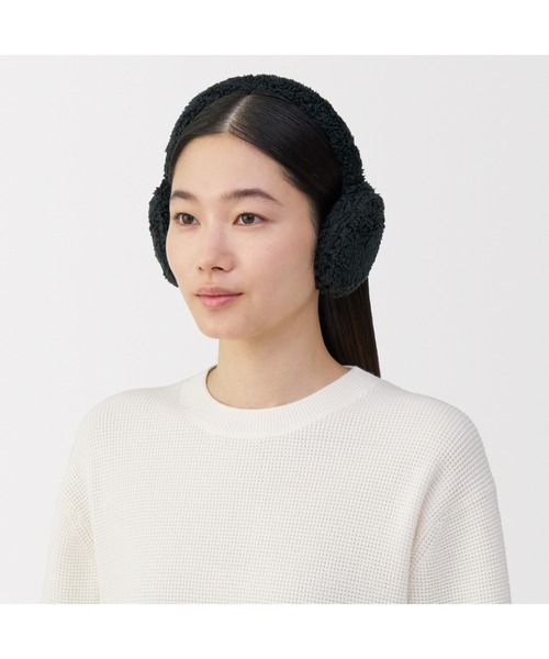 無印良品（MUJI） 耳当て イヤーマフ 再生ポリエステルあったかボア