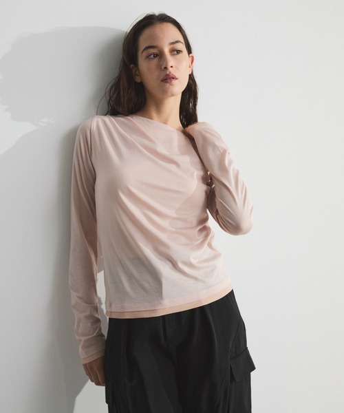 CITY TOKYO tシャツ Drape Layered Tops/ドレープレイヤードトップス