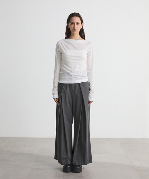 CITY TOKYO tシャツ Drape Layered Tops/ドレープレイヤード