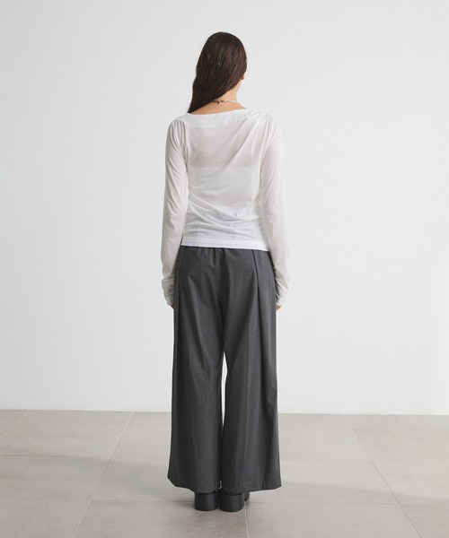 CITY TOKYO tシャツ Drape Layered Tops/ドレープレイヤードトップス