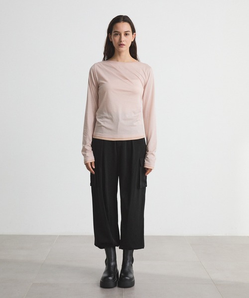 CITY TOKYO tシャツ Drape Layered Tops/ドレープレイヤードトップス