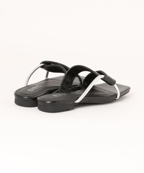 「EVRIS」 フラットサンダル MEDIUM ブラック レディース_画像2