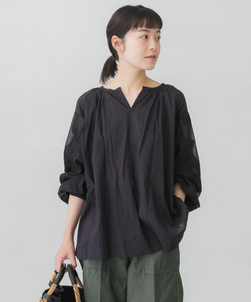 かぐれ　ブラック 長袖チュニック FREE かぐれ ブラック 長袖チュニック FREE かぐれ」 長袖チュニック FREE