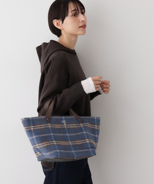 Dessin（デッサン） トートバッグ チェック柄ボートトートバッグ