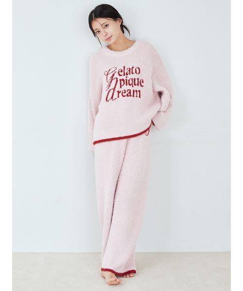 ヒモノッコ様。gelato pique dreamラメフェザーパンツ&トップス gelato pique（ジェラートピケ） パジャマ ルームウェア ラメフェザー