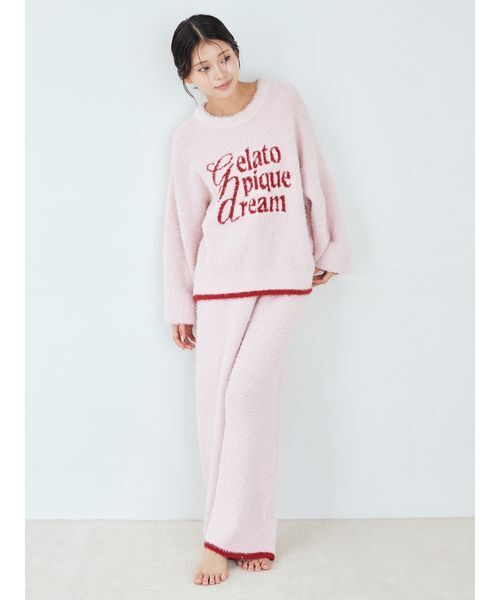 gelato pique（ジェラートピケ） パジャマ ルームウェア ラメフェザー