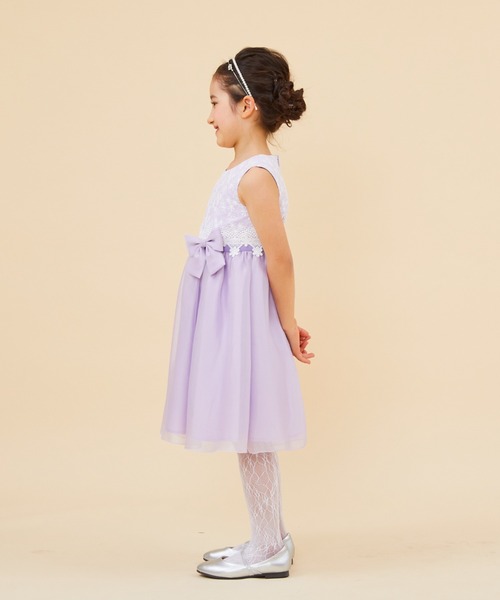「CHOPIN」 「KIDS」ノースリーブワンピース 110cm パープル キッズ_画像7