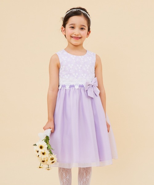 「CHOPIN」 「KIDS」ノースリーブワンピース 110cm パープル キッズ_画像9