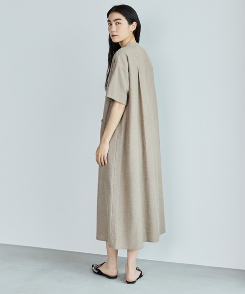 「Libra Cue」 半袖ワンピース FREE ベージュ レディース_画像2