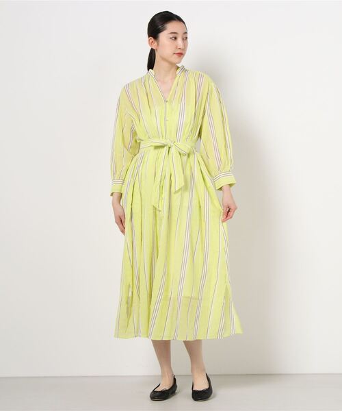 NE QUITTEZ PAS! 「NE PAS!」 長袖ワンピース FREE イエロー