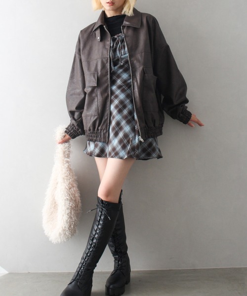 「SpRay」 キャミソールワンピース MEDIUM ブラウン レディース_画像7