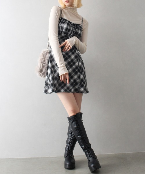 「SpRay」 キャミソールワンピース MEDIUM ブラウン レディース_画像8