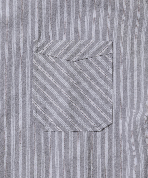 「HINSON」 長袖シャツ MEDIUM サックスブルー メンズ_画像3