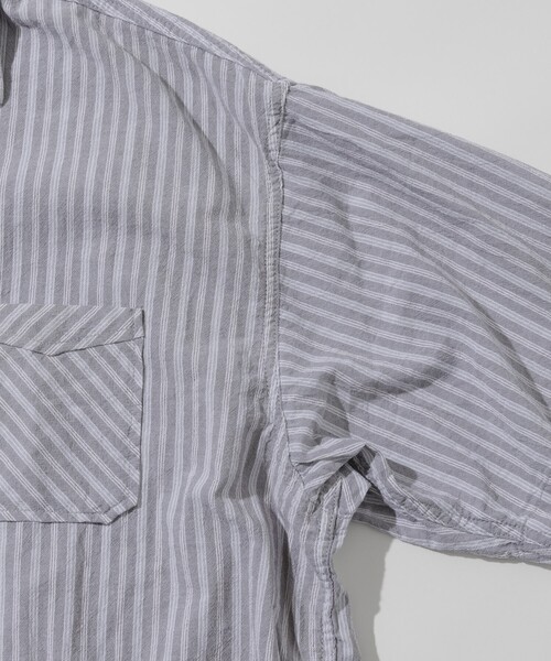 「HINSON」 長袖シャツ MEDIUM サックスブルー メンズ_画像4