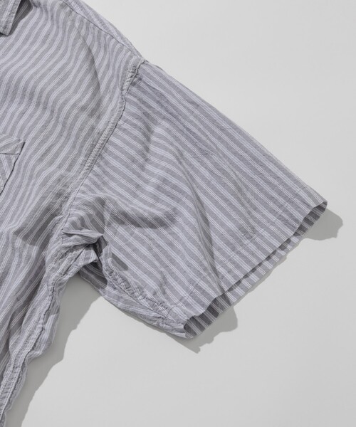 「HINSON」 長袖シャツ MEDIUM サックスブルー メンズ_画像5