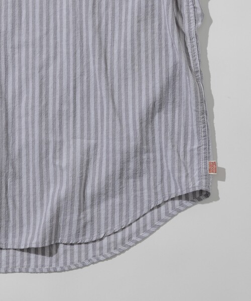 「HINSON」 長袖シャツ MEDIUM サックスブルー メンズ_画像6