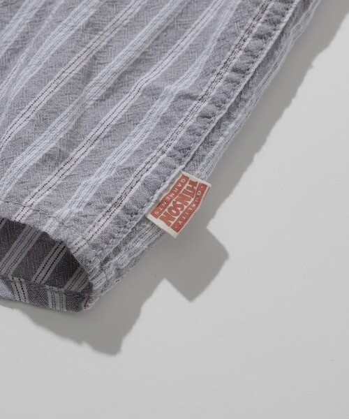 「HINSON」 長袖シャツ MEDIUM サックスブルー メンズ_画像7