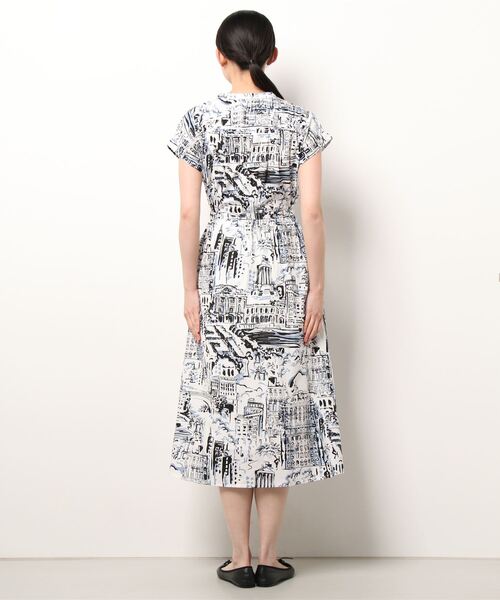 「PREFERIR」 ノースリーブワンピース LARGE ネイビー レディース_画像3