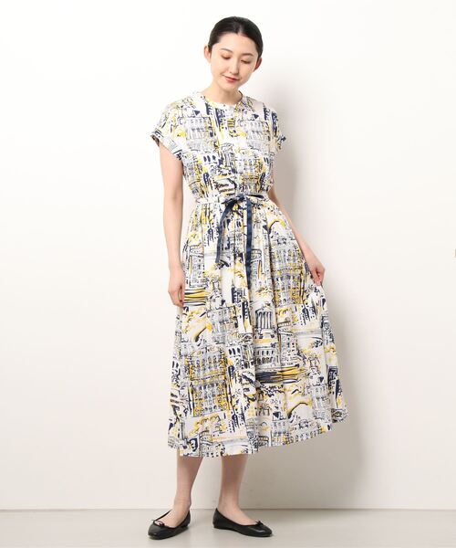 「PREFERIR」 ノースリーブワンピース LARGE ネイビー レディース_画像5