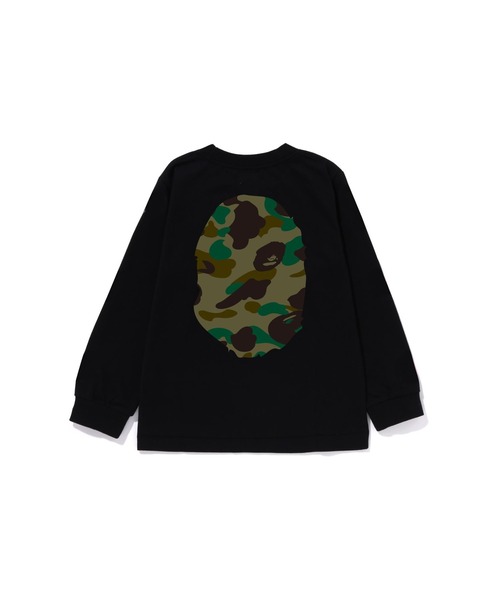 A Bathing Ape カモフラージュ柄 長袖Tシャツ A BATHING APE（アベイシングエイプ） tシャツ 1ST CAMO BIG APE HEAD