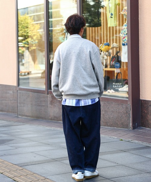 「ZIP FIVE」 スウェットカットソー MEDIUM グレー メンズ_画像3